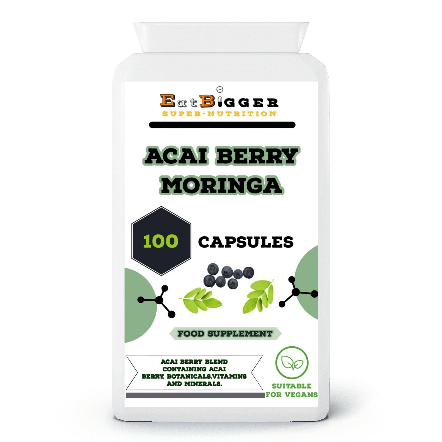 Acai Berry Moringa Immune Complex 100 Capsules