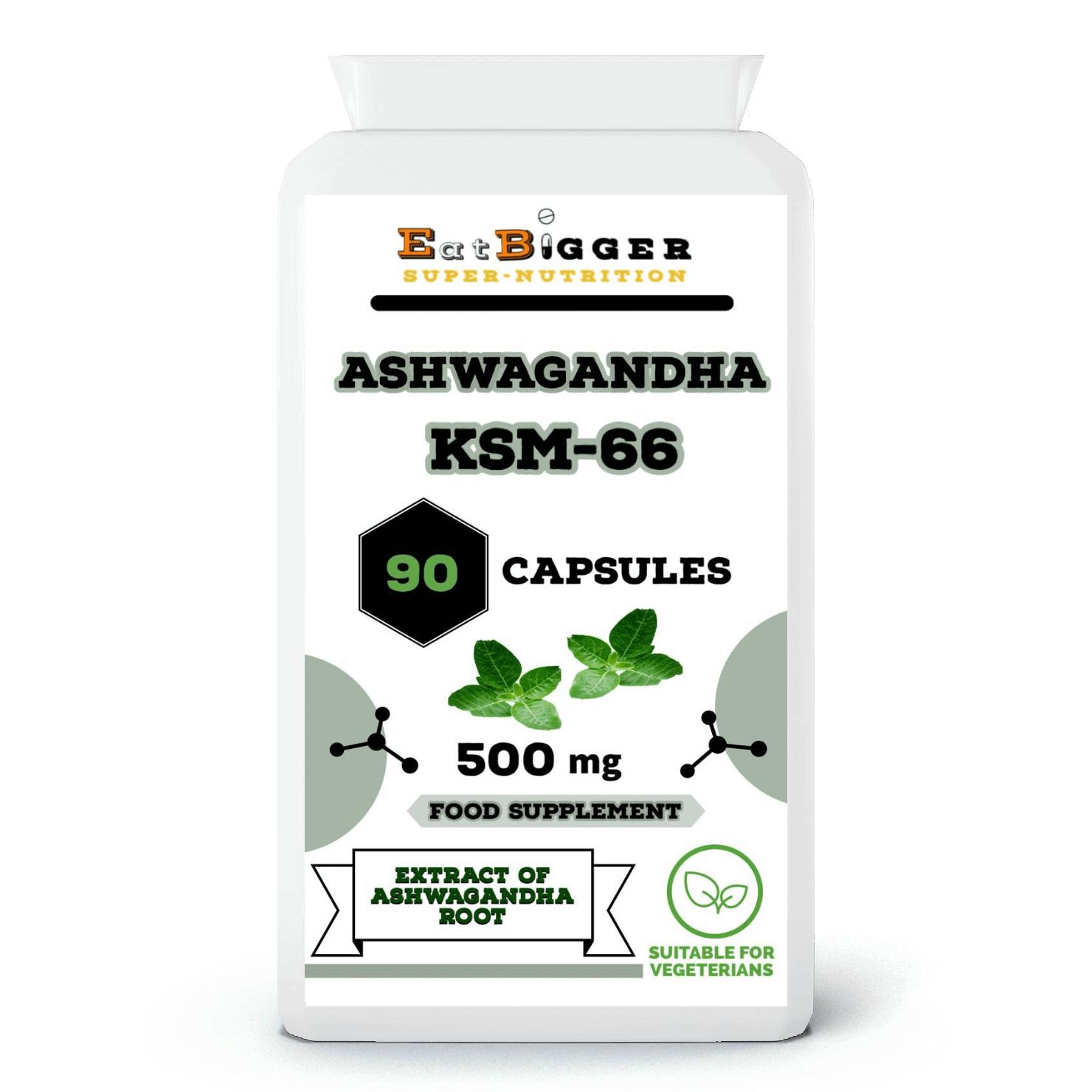 Ashwagandha KSM-66 500 mg 90 Capsules