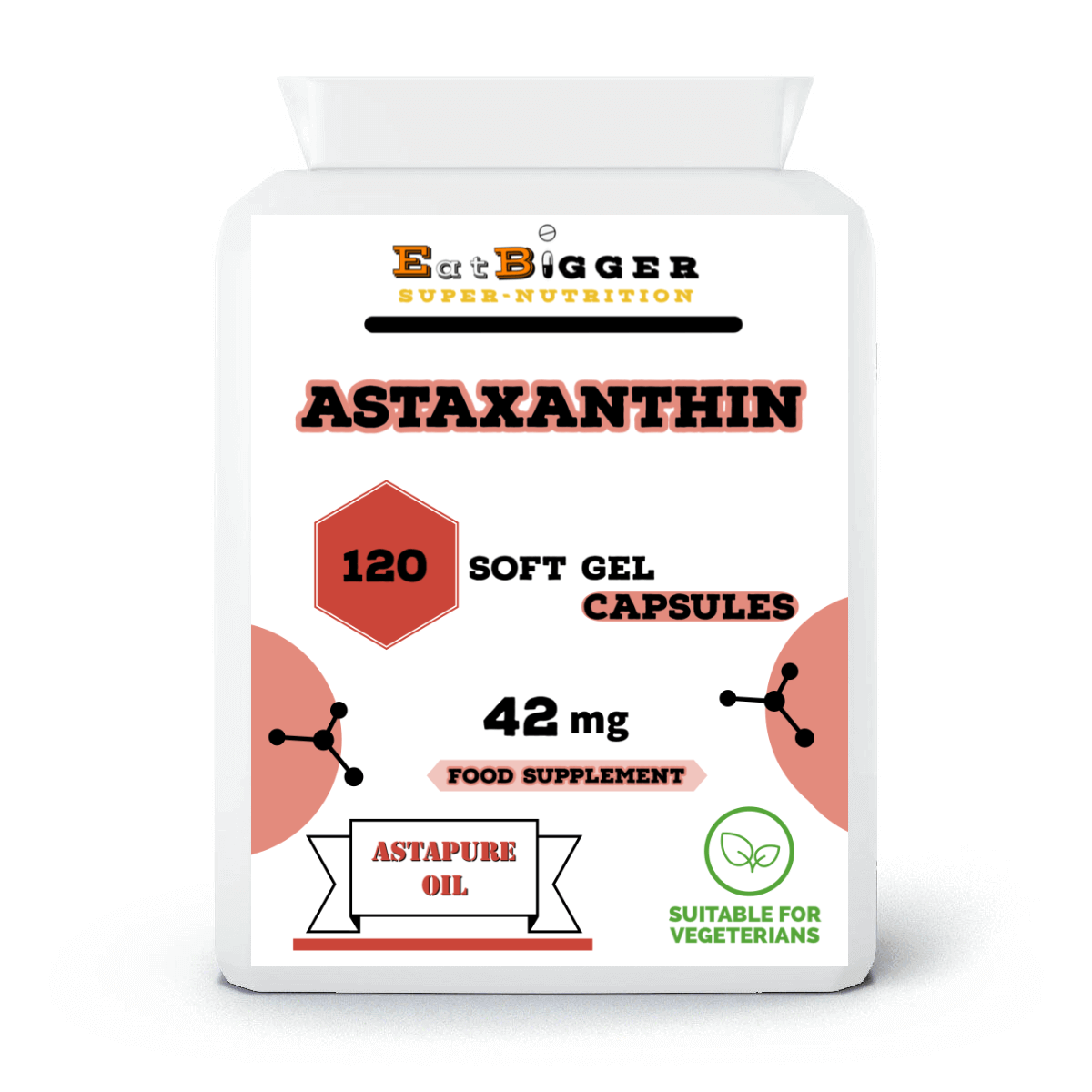 Astaxanthin 42mg AstaPure Oil 120 Soft Gel Capsules